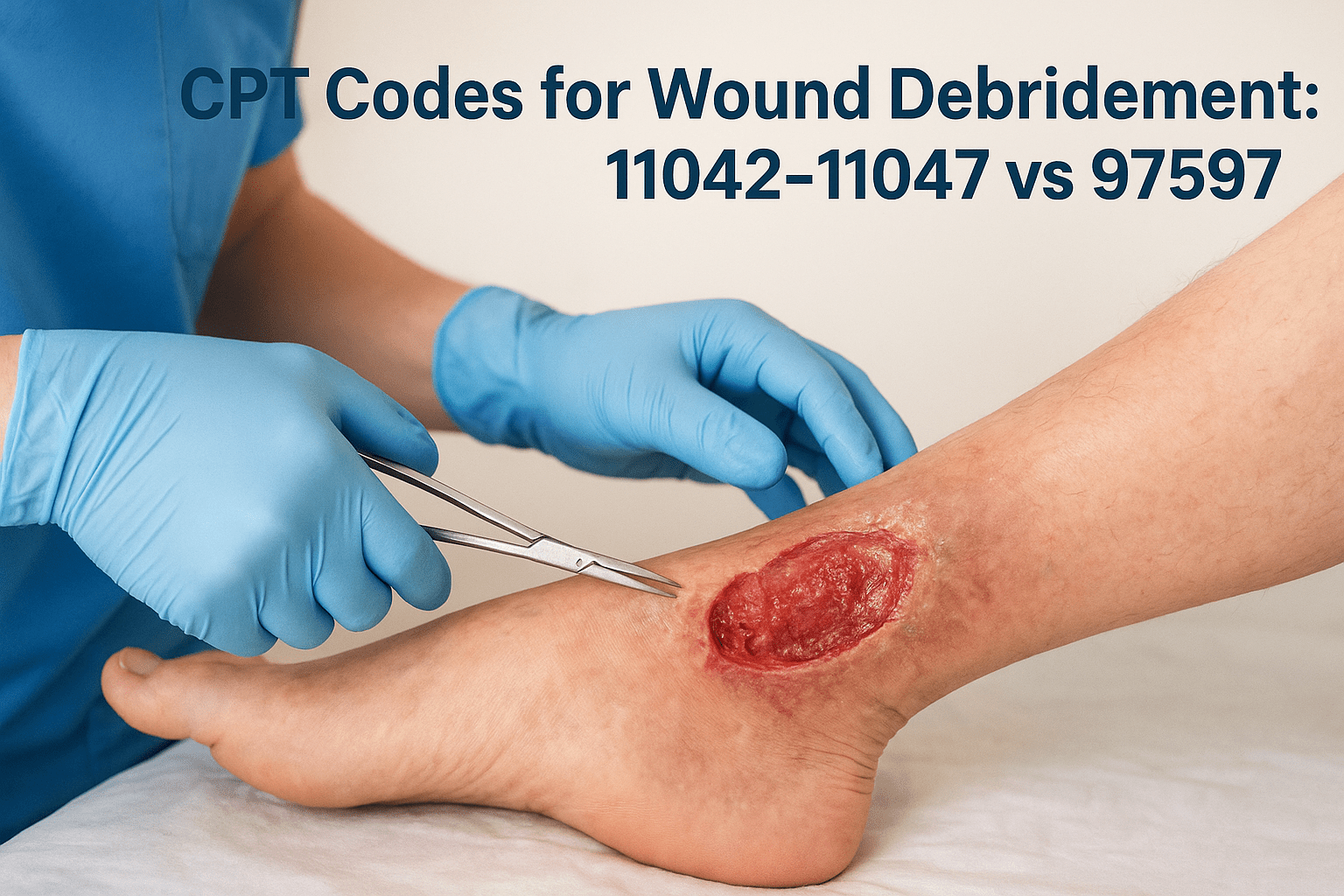 CPT Codes for Wound Debridement: 11042–11047 vs 97597