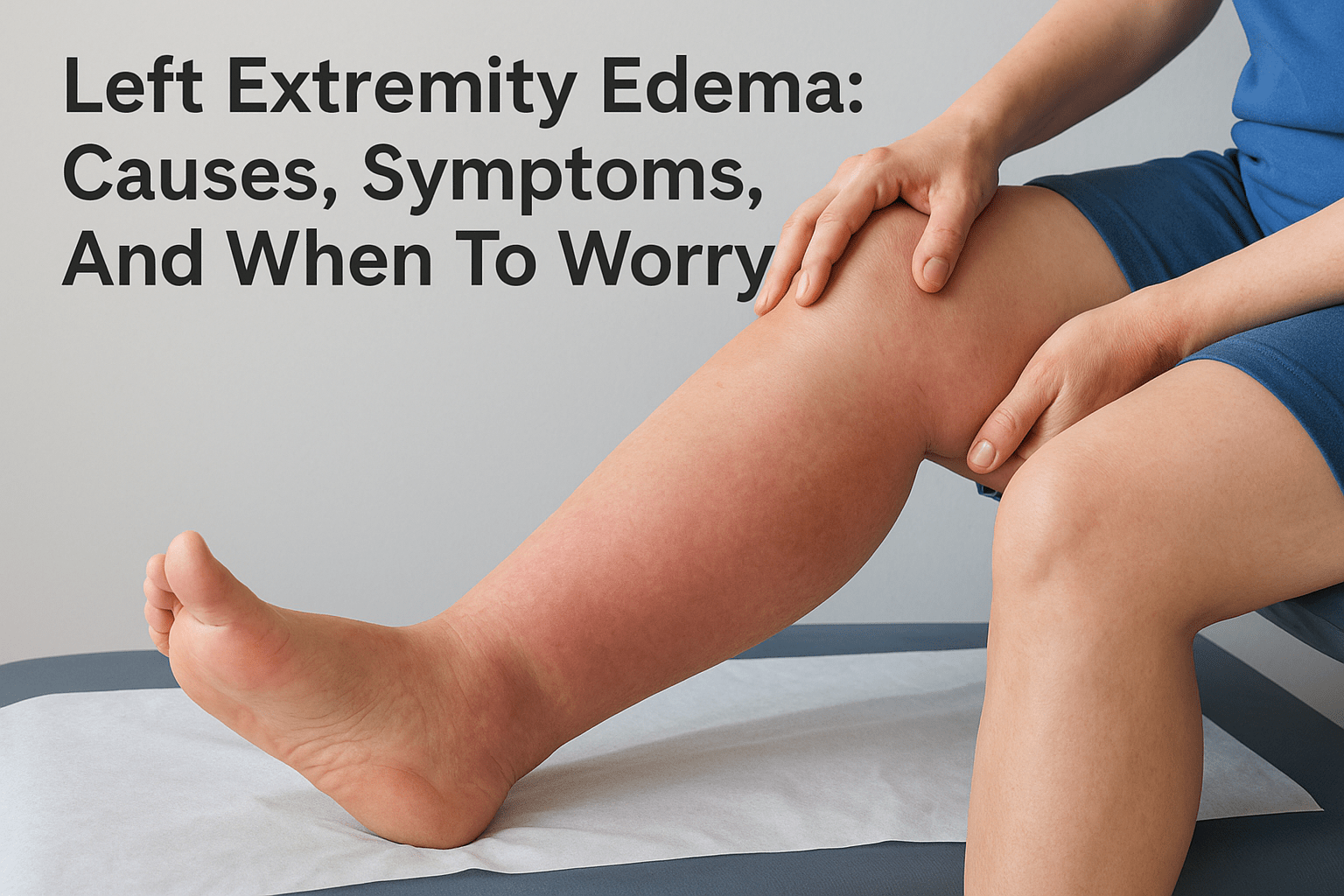 Left Extremity Edema: Causes, Symptoms, And When To Worry