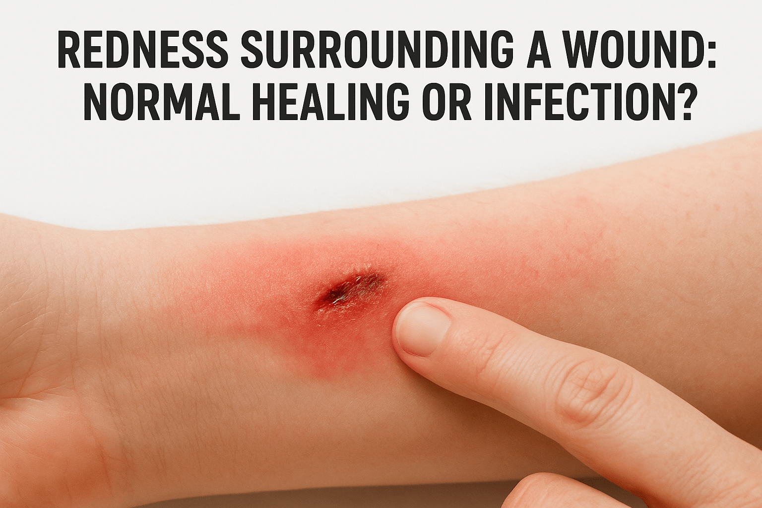 Redness Surrounding a Wound: Normal Healing or Infection?